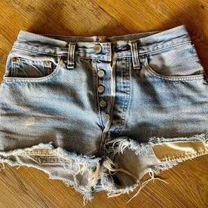 Reconstructed vintage Levi’s cutoffs